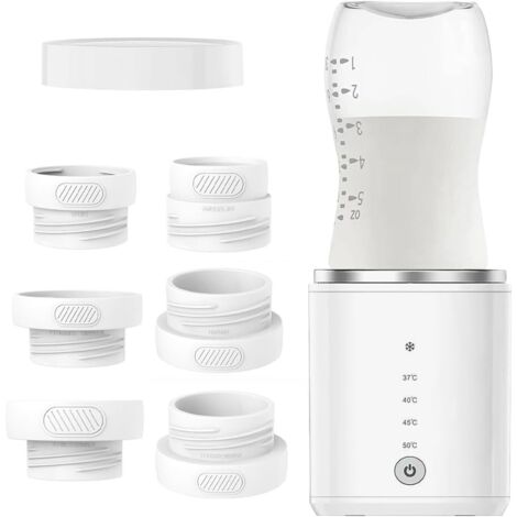 APEX Chauffe Biberon Nomade, Afenau Chauffe Biberon Portable avec Température, 6 Adaptateurs, Rechargeable via USB