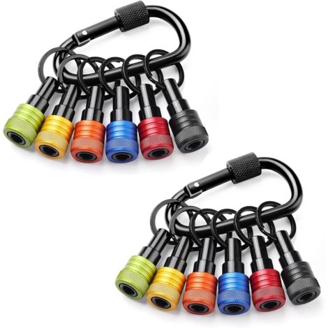 APEX Coffret porte-clés de rangement pour 12 forets, avec tige hexagonale de 6,35 mm (1/4 pouce). Convient aux perceuses à percussion, tournevis, rallonges de tournevis à dégagement rapide et mousquet