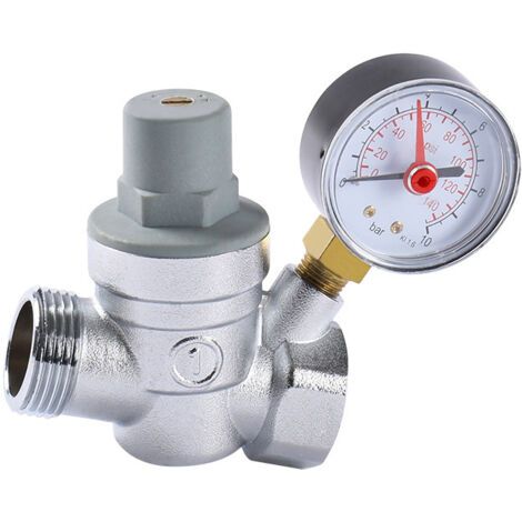 APEX Détendeur réglable 15 mm avec manomètre 0-10 bar