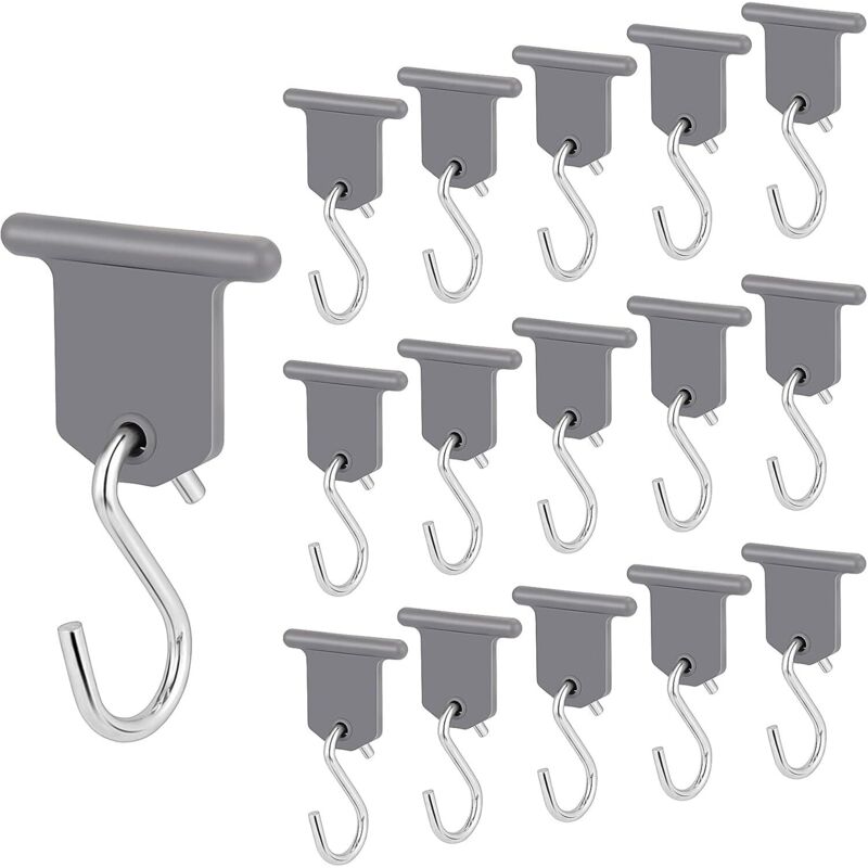 APEX Ensemble de 16 accessoires pour auvent de camping-car, crochets en S, faciles à installer.