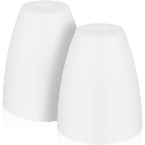 APEX Ensemble de 2 abat-jour en plastique pour lustre, abat-jour de rechange pour lampes de table, lampadaires, appliques et lustres