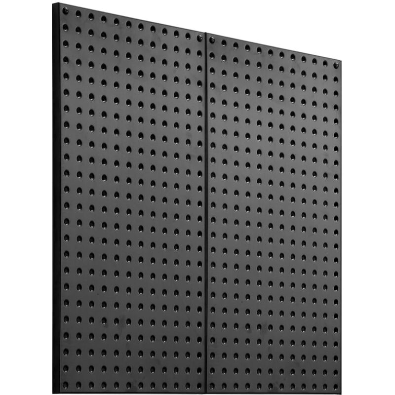 APEX Étagère de rangement murale à panneaux perforés 61 x 31 cm, lot de 2, étagère de rangement robuste en métal pour garage