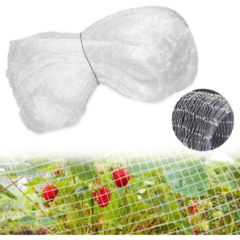 APEX Filet de protection, 3 x 10 mètres, réutilisable, convient aux volières, balcons, jardins, clôtures, vergers et potagers - répulsif à pigeons (blanc).