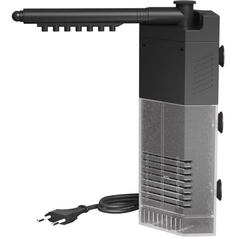 APEX Filtre d'angle S pour nano-aquariums, avec une pompe à eau intégrée de 250 litres/heure et 3 watts et un filtre d'aquarium intégré.