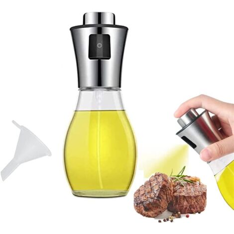 APEX Flacon pulvérisateur d'huile d'olive de 200 ml, distributeur d'huile, flacon pulvérisateur portable de qualité alimentaire