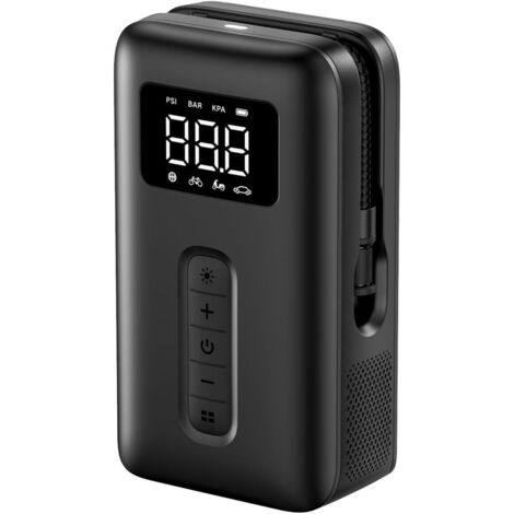 APEX Gonfleur de pneus portable sans fil, pompe à air électrique 150 PSI, manomètre numérique pour des mesures de pression précises