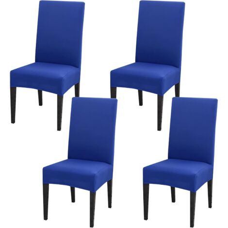 APEX Housses de chaises de salle à manger élastiques en 4 pièces, dossier de 45 à 65 cm, longueur et largeur d'assise de 38 à 45 cm