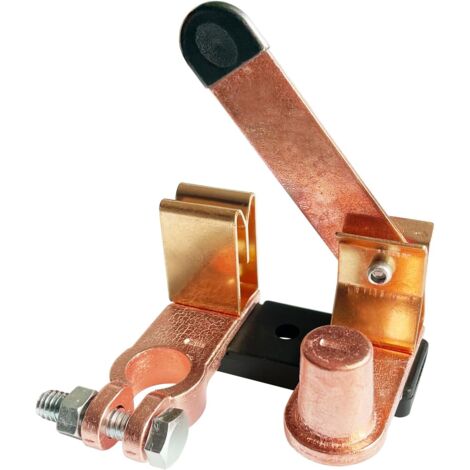 APEX Interrupteur principal à lame de couteau à poteau supérieur, coupe-batterie 12 V/24 V pour bateau, voiture ou marine.