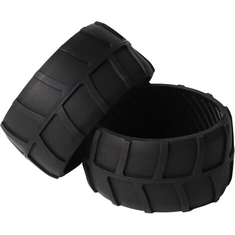 APEX Lot de 2 protections de roue en caoutchouc compatibles avec la roue avant du robot tondeuse Worx Landroid S300 WR130E.