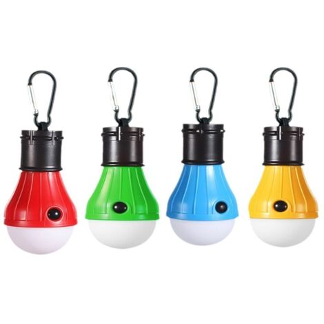 APEX Lot de 4 lampes de camping pour tentes, lanterne LED portable à piles avec 3 modes d'éclairage, lampe suspendue d'extérieur.