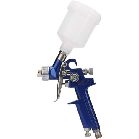 APEX Mini pistolet à peinture HVLP avec buse de 0,8/1,0 mm, adapté à la peinture métallique, aux pistolets à peinture à gravité, aux pistolets à peinture automobile, à la peinture et aux outils pneuma
