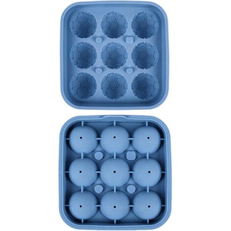 APEX Moules à glaçons - comprenant 9 moules à glaçons en forme de ballon de football sur le thème de la Coupe du Monde, un accessoire amusant parfait pour les boissons fraîches.