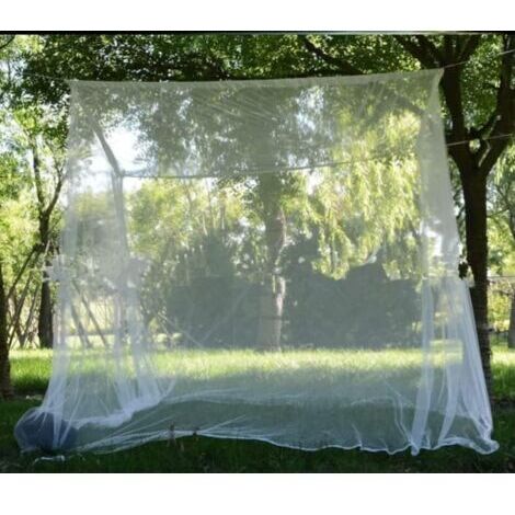 APEX - Moustiquaire d'extérieur XXL, moustiquaire de jardin double carrée, moustiquaire mobile d'intérieur pour balcon, pergola, piscine, terrasse, jardin et camping - 220 x 200 x 200 cm