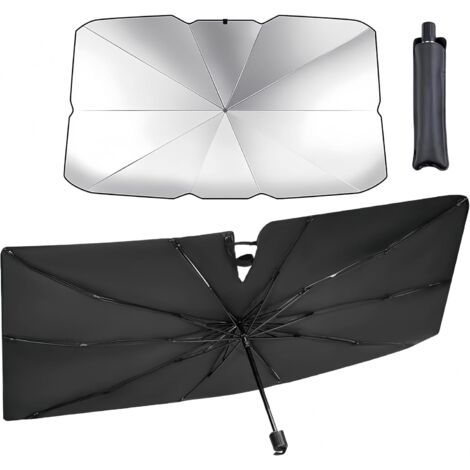 APEX Pare-soleil pliable pour voiture 140 x 79 cm - Pare-soleil pour voiture, protection UV à 99 %, isolation thermique optimale