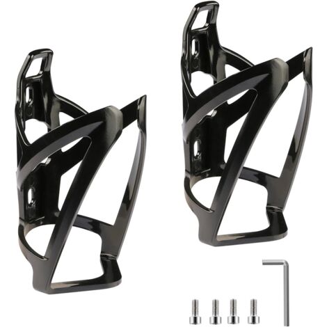 APEX Porte-bidon de vélo, porte-bidon et porte-gobelet légers avec vis, gourde de vélo universelle (2 pièces, noir)