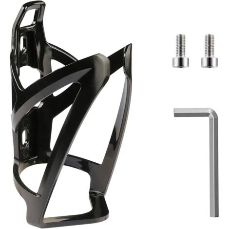 APEX Porte-bidon de vélo, porte-bidon et porte-gobelet légers avec vis, porte-gourde universel pour vélo (1 pièce, noir)