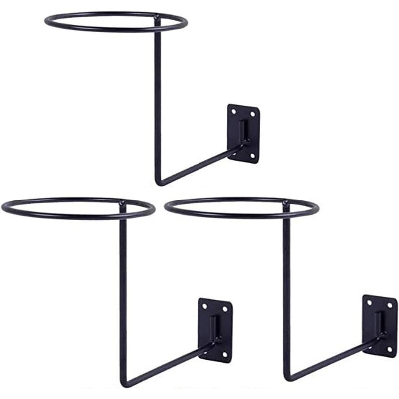 APEX Présentoir à casques - Support de rangement pour casques de vélo et de moto (3 pièces, noir)