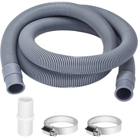 APEX Rallonge de tuyau de vidange pour lave-linge, tuyau universel de 2 m pour lave-linge, kit de rallonge pour lave-vaisselle