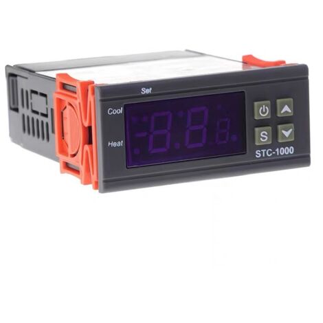APEX Régulateur de température -30 °C à 300 °C Thermostat numérique avec sonde de température 220 V 30 A 2 sorties relais du chauffage