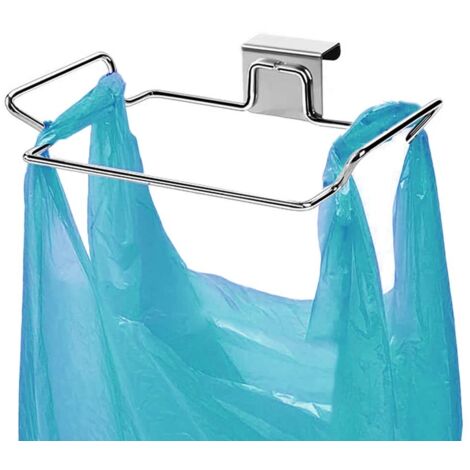 APEX Support de sac poubelle pour armoires, portes d'armoires de cuisine, poubelle portable en acier inoxydable, poubelle de cuisine