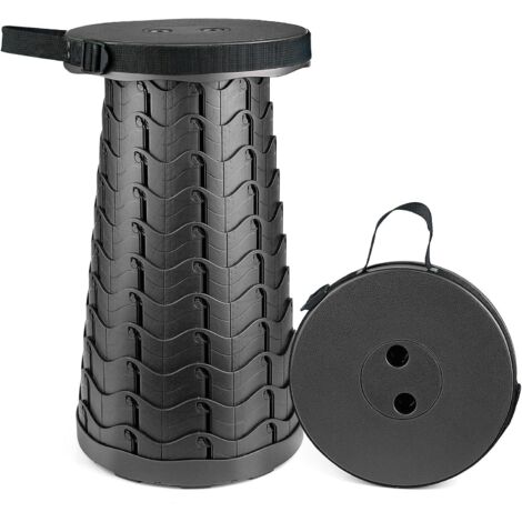 APEX Tabouret télescopique portable, tabouret pliant rétractable pour camping, jardin, pêche, randonnée, tabourets pliables réglables