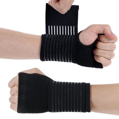 APEX Wrist rest, 2pcs/1set, adjusts wrist pressure, relieves wrist pain, tendonitis, for use during sports, suitable for both left and right (black)