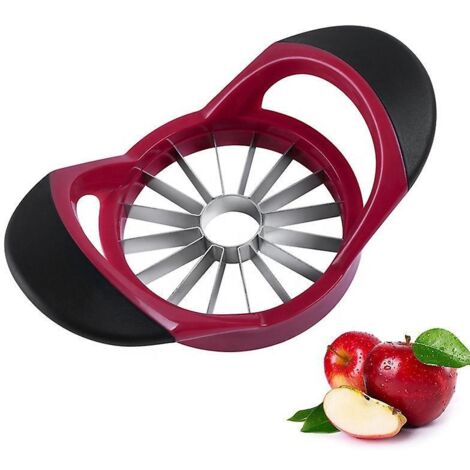 Apfelschneider (1 Stück), [Große Größe] 16 Scheiben, Apfel- und Birnentrenner mit Sockel, [Verbessert] Schneidet Äpfel längs, Apfel- und Birnentrenner