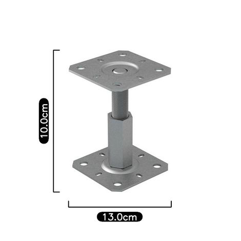 Alsafix pied à boulonner réglable pour fixation de poteau sur béton