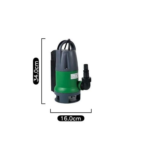 Pompe vide cave 750 W avec flotteur intégré pour eau chargé ou