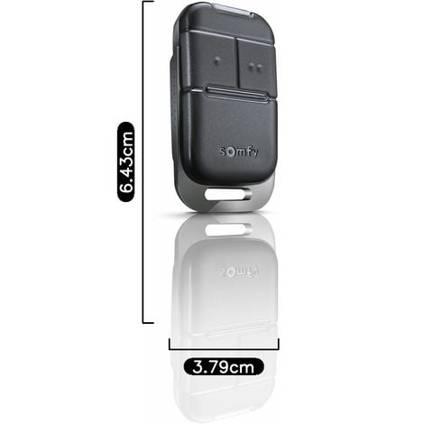 SOMFY 2401539 - Télécommande Keypop 2 canaux RTS - Haute Résistance -  Télécommande moteurs portail et/ou porte de garage