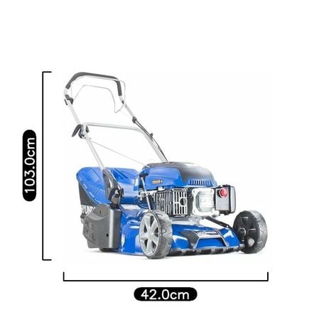 Hyundai petrol lawnmower with roller hot sale