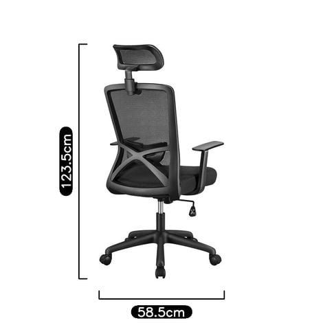 Yaheetech Adjustable Office Chair Ergonomic Mesh Swivel Computer Comfy  Desk/Executive Work Chair with Arms and Height Adjustable for Students  Study