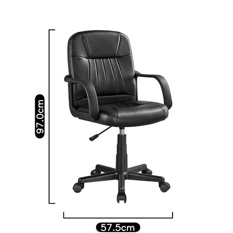 Yaheetech Office Chair Leather Swivel Chair Essential Computer