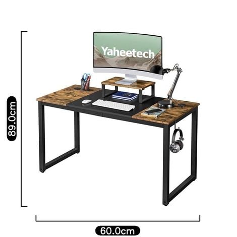 Yaheetech Scrivania per Computer, Tavolo Porta PC, Scrivania Moderno Porta  Stampante da Studio con Ruote, Scrittoio con Tastiera Scorrevole, Tavolo da  Lavoro : : Casa e cucina