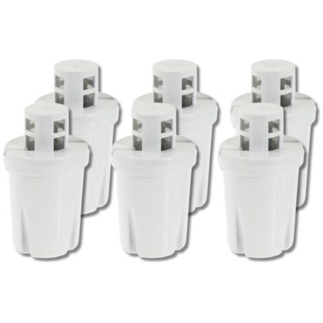 Apic – Lot de 6 cartouches filtrantes EPR – Charbon actif et résine – Retient impuretés et chlore – Prévention entartrage bouilloires et cafetières