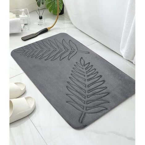 apis de Bain en Mousse à Mémoire de Forme,Tapis Salle de Bain Épaissi Tapis Sortie de Douche Absorbant,Mousse à Mémoire Forme Doux et Confortable