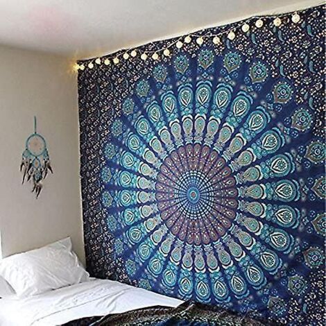 apisserie Cadeau Tapisseries Hippie Mandala Bohme Psychdlique Complexe Indien Tenture Murale Literie Couvre-lit