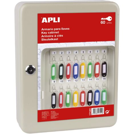 APLI Armadio Porta Chiavi, Alluminio, Crema