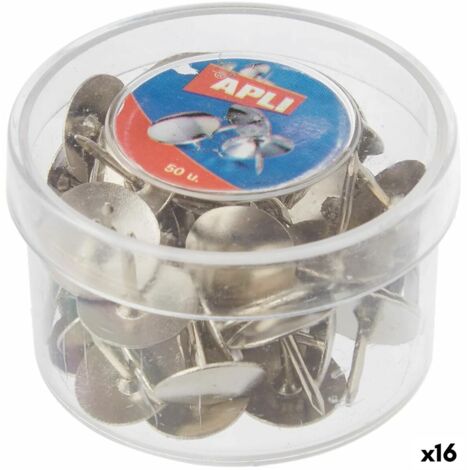 APLI CHINCHETAS NIQUELADAS CAJA DE 50 CAJA SUELTA
