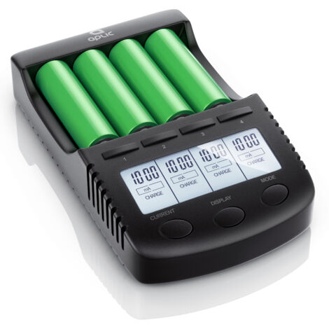 Aplic Batterie-Ladegerät 1000 mA, für Akku, mit USB-Ladeport für Li-ion / 18650 / Ni-MH / Ni-CD Akkus
