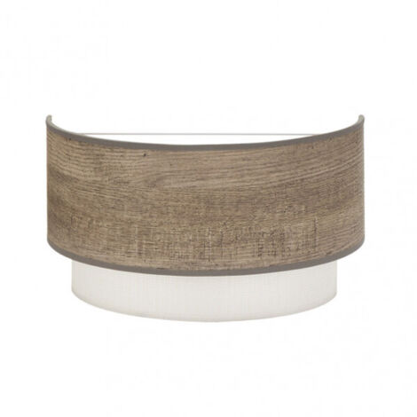 Aplique 1luz x E27 modelo Myriam color Madera Gris FABRILAMP