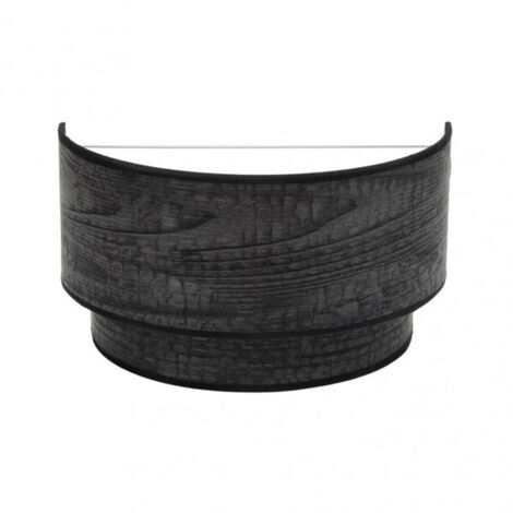 Aplique 1xE27 modelo Doble Smile color Madera Negra FABRILAMP