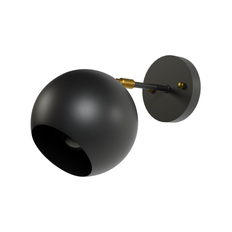 

Aplique 1XE27 Orbit D150 negro bronce - Sulion