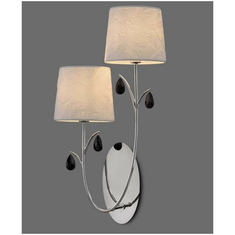 

Aplique 2 luces con pantalla ANDREA cromo de Mantra