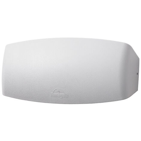 Aplique ABRAM 1xR7s (189mm) 10,5W con pulsador CCT (3colores) IP55 resina blanca