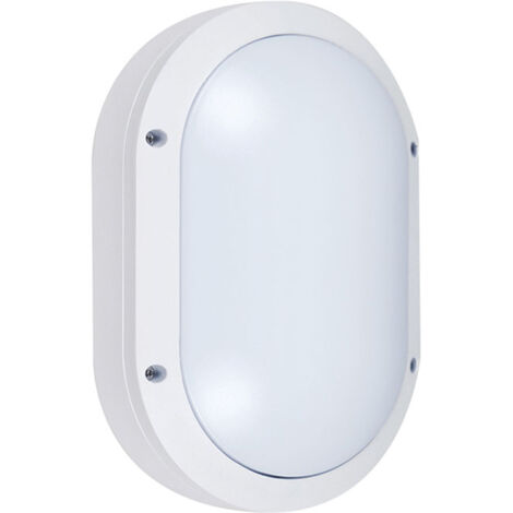 Aplique AMAZONAS grande IP54 1xE27 L.18,5xAn.9xAl.28cm Aluminio + Policarbonato (PC) Blanco