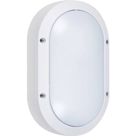 Aplique AMAZONAS pequeño IP54 1xE27 Aluminio + Policarbonato (PC) Blanco