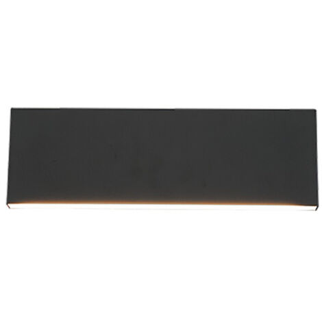 Aplique Antracita Doble Led Emisión L28 cm Concha Trio Iluminación