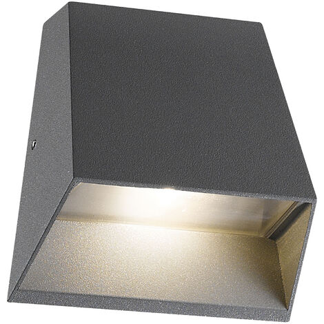 Aplique ARTAL IP54 LED COB 7W 780lm(389lm) CRI80 3000K 108º Antracita