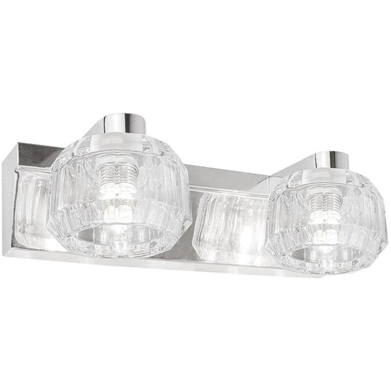 

Plafon 2 luces alargado Portia acabado cromo 10 cm(alto) 20 cm(ancho) 12 cm(fondo